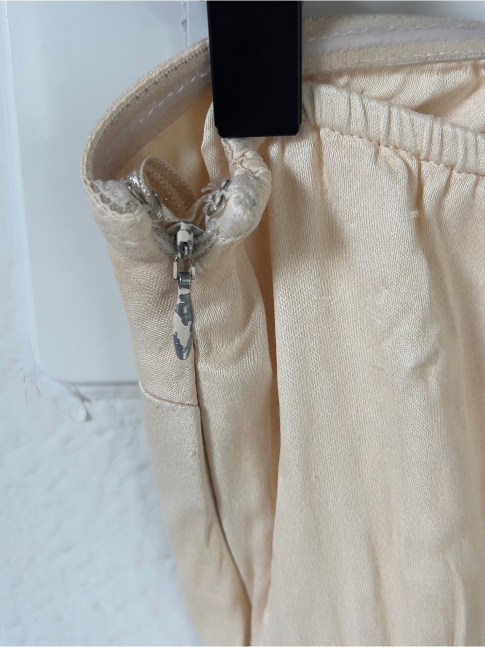 Anthropologie Conditions Apply Chloe Strapless Maxi Slip Horse Dress Cream - Picture 5 of 6